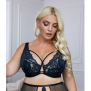 Бюстгальтер Kris Line Cotton Flower soft lace black