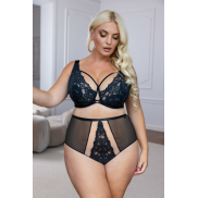 Комплект білизни Kris Line Cotton Flower soft lace black
